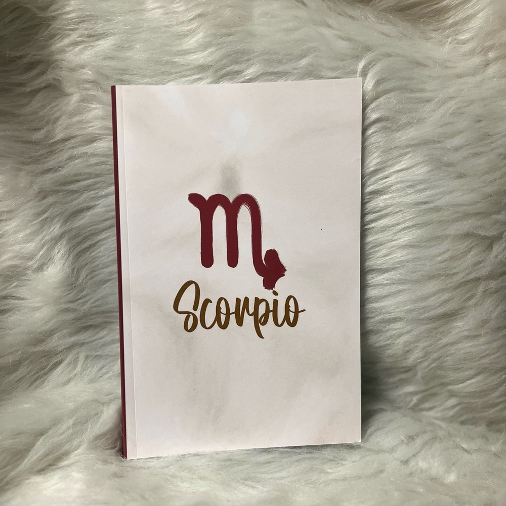 “Scorpio” Zodiac Blank-lined 120-page paperback journal